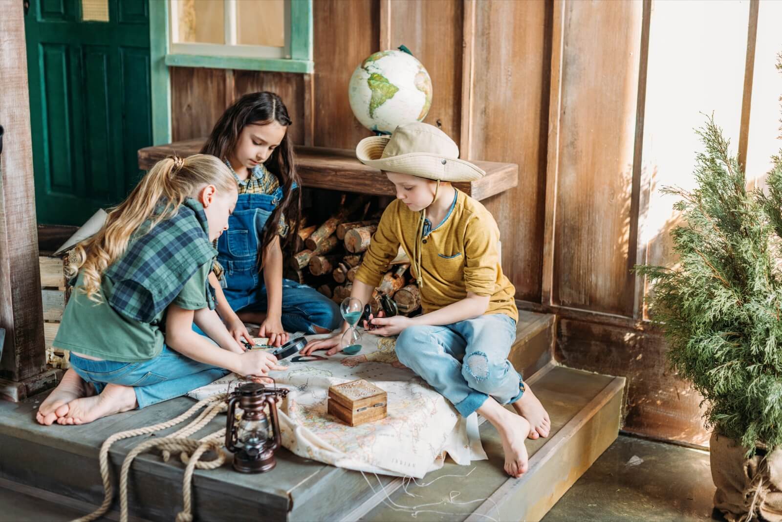 Staycation - Kids Playing Treasure Hunting